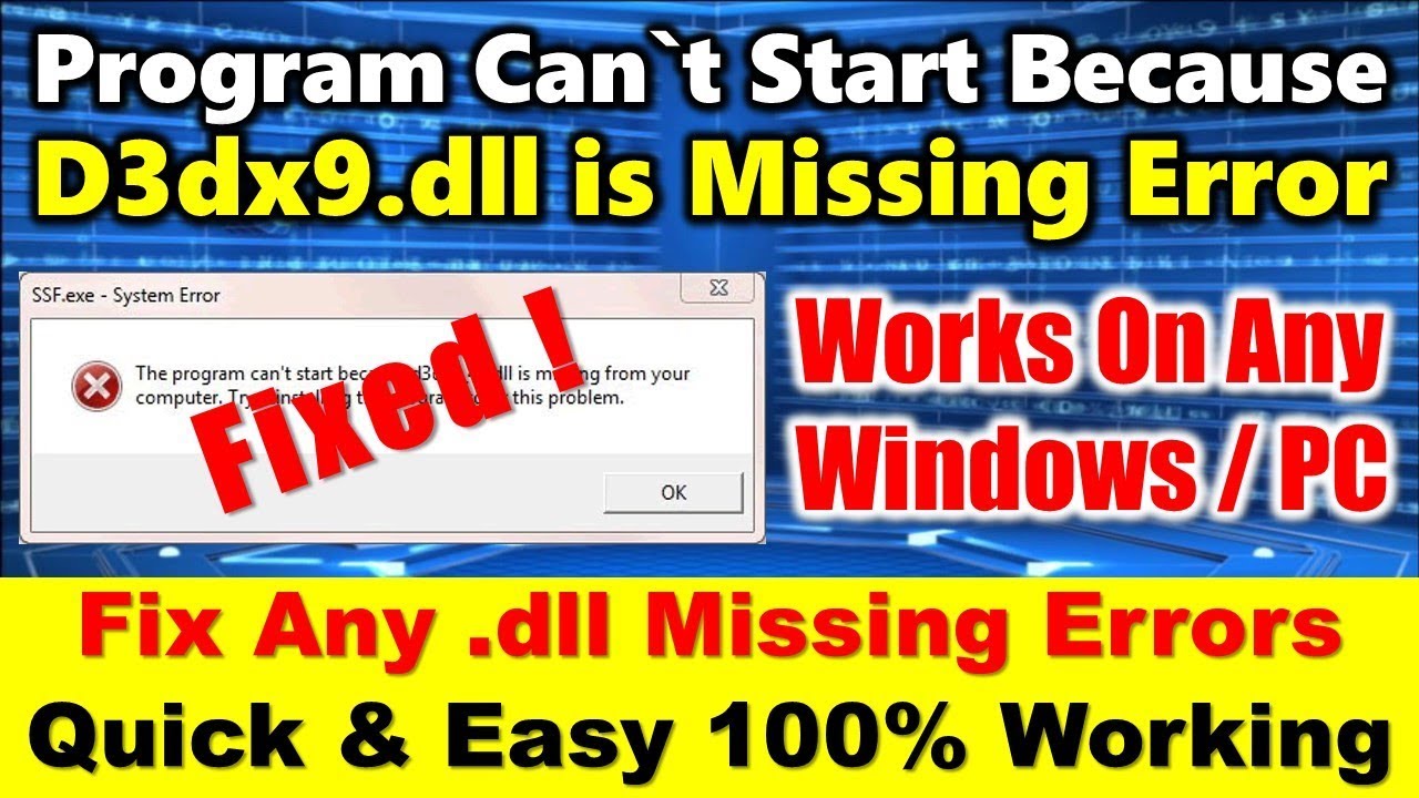 install dll files windows 7